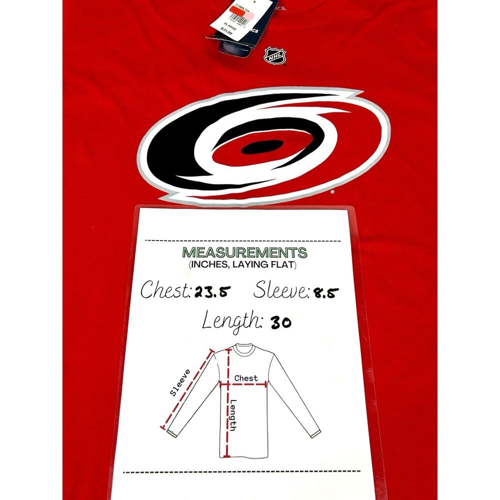 Brand New Fanatics NHL Carolina Hurricanes Men's XL Dougie Hamilton #19 NWT - Picture 7 of 9